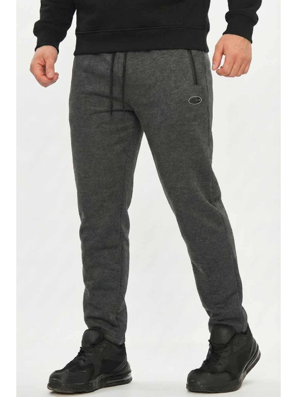 Спортивные штаны мужские на флисе темно-серого цвета А924-13 209575C