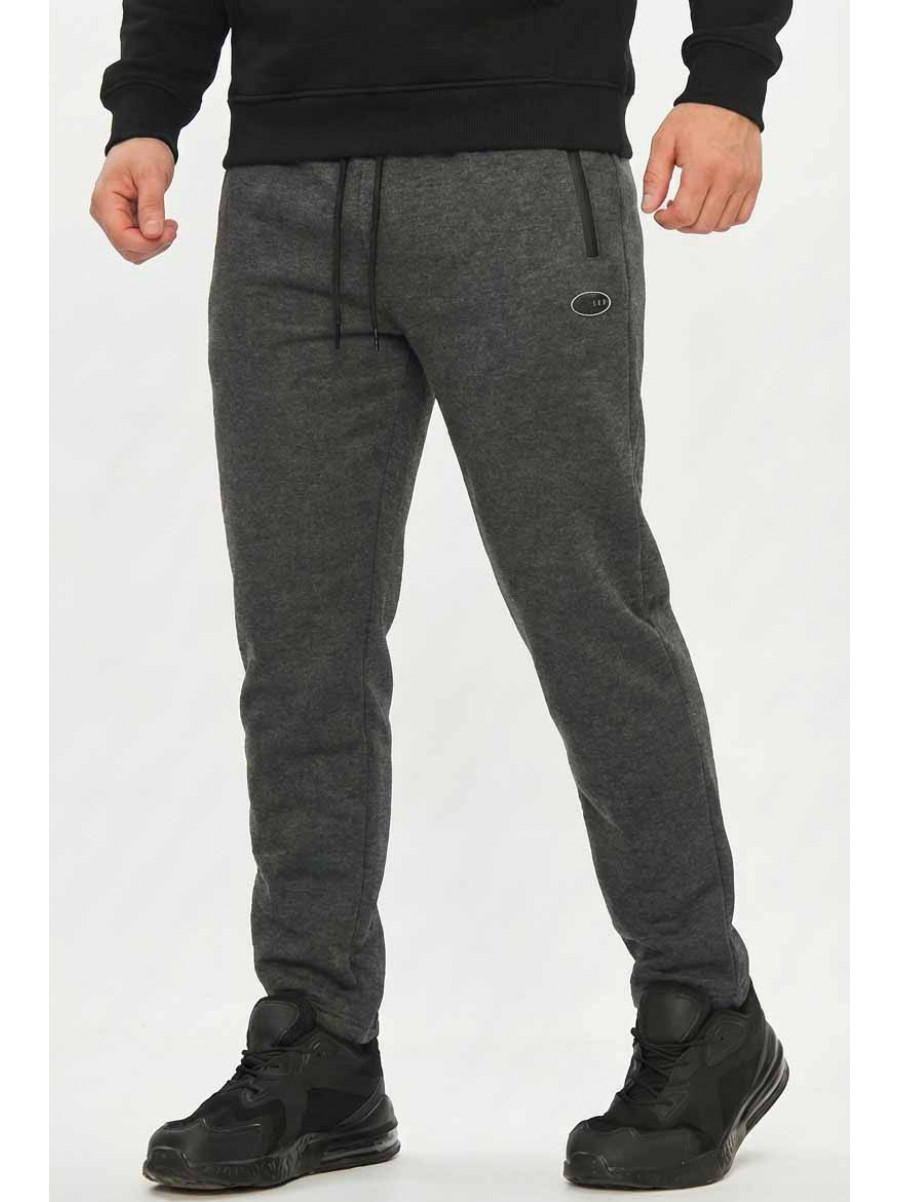 Спортивные штаны мужские на флисе темно-серого цвета А924-13 209575C