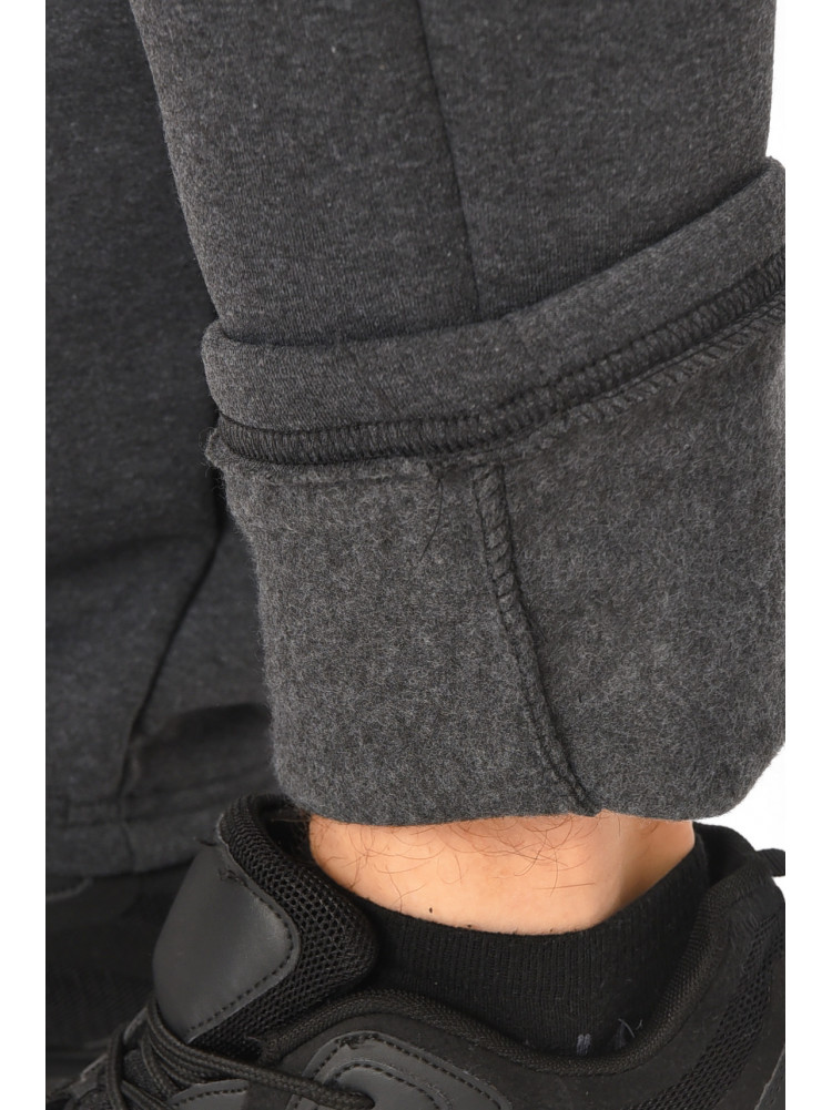 Спортивные штаны мужские на флисе темно-серого цвета А924-13 209575C