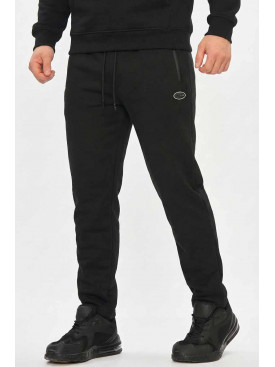 Спортивные штаны мужские на флисе черного цвета А924-13 209576C Спортивные штаны мужские на флисе черного цвета А924-13 209576C