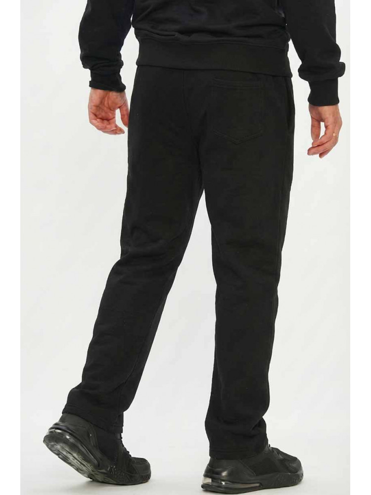 Спортивные штаны мужские на флисе черного цвета А924-13 209576C