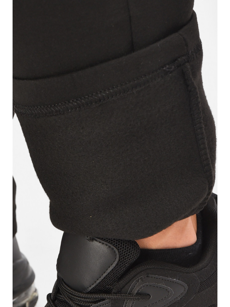 Спортивные штаны мужские на флисе черного цвета А924-13 209576C