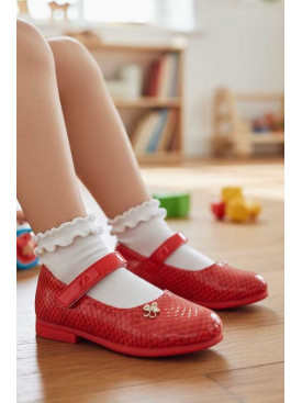 Туфлі для дівчинки коралового кольору 789-16 209588C