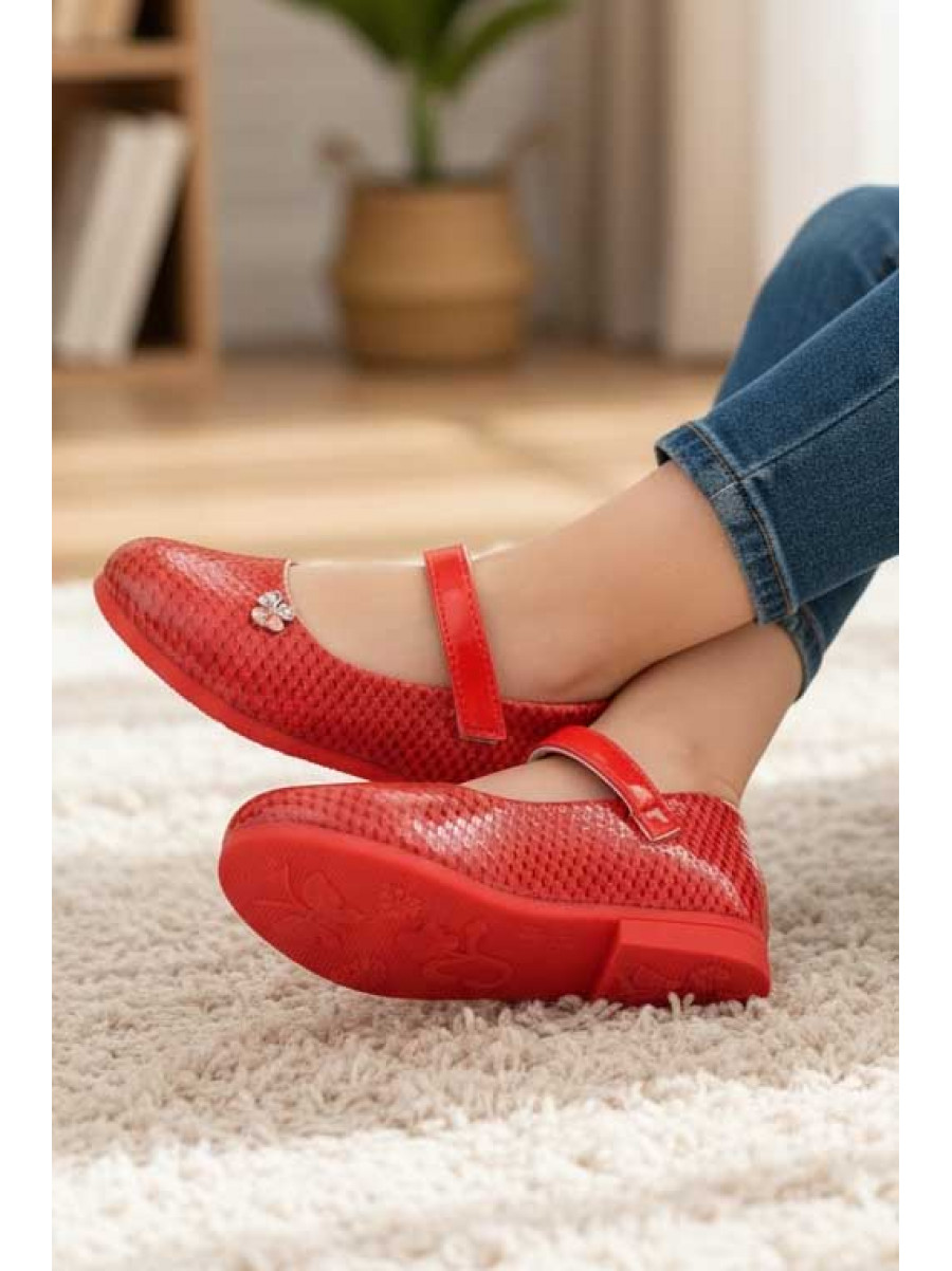 Туфлі для дівчинки коралового кольору 789-16 209588C