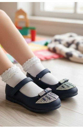 Туфлі для дівчинки темно-синього кольору 703-7 209589C