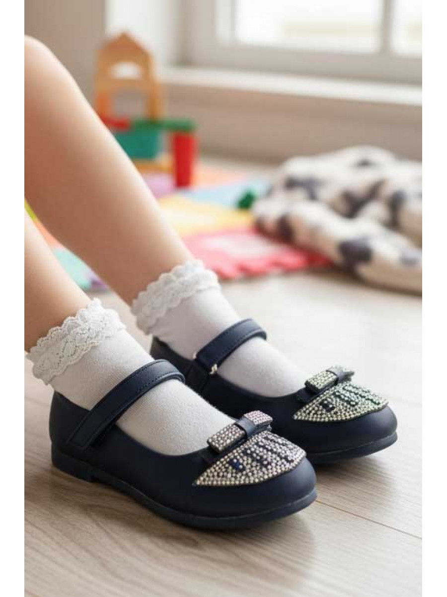 Туфлі для дівчинки темно-синього кольору 703-7 209589C