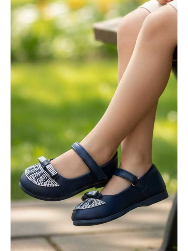 Туфлі для дівчинки темно-синього кольору 703-7 209589C