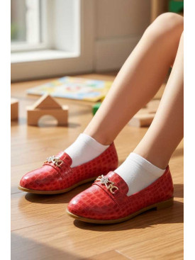 Балетки для дівчинки червоного кольору 205-16 209591C