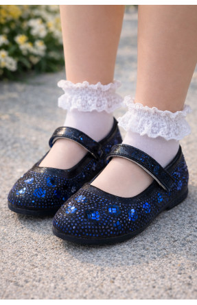 Туфли для девочки темно-синего цвета 717-7 209595C