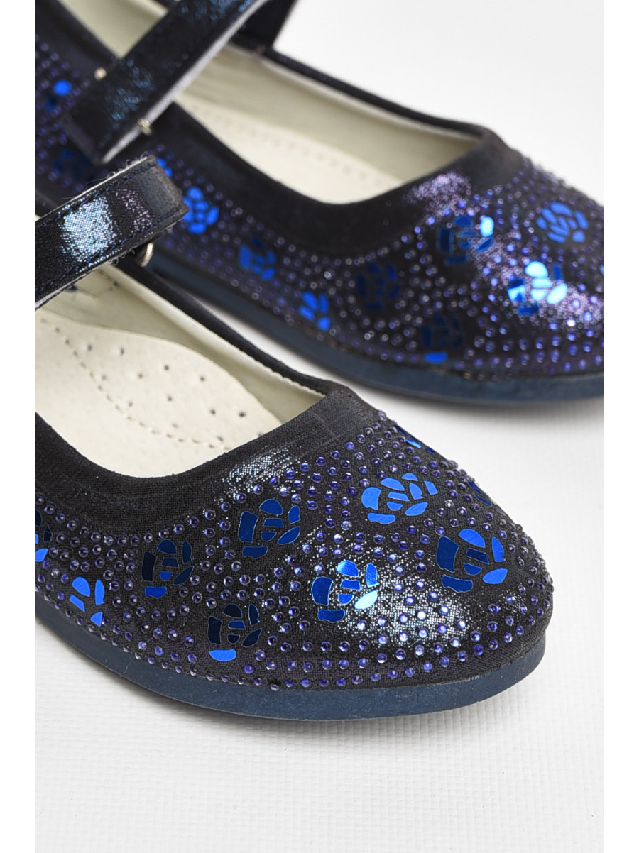 Туфли для девочки темно-синего цвета 717-7 209595C