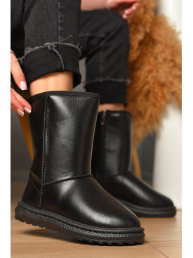 Уггі жіночі на хутрі чорного кольору 5815-5 209610C