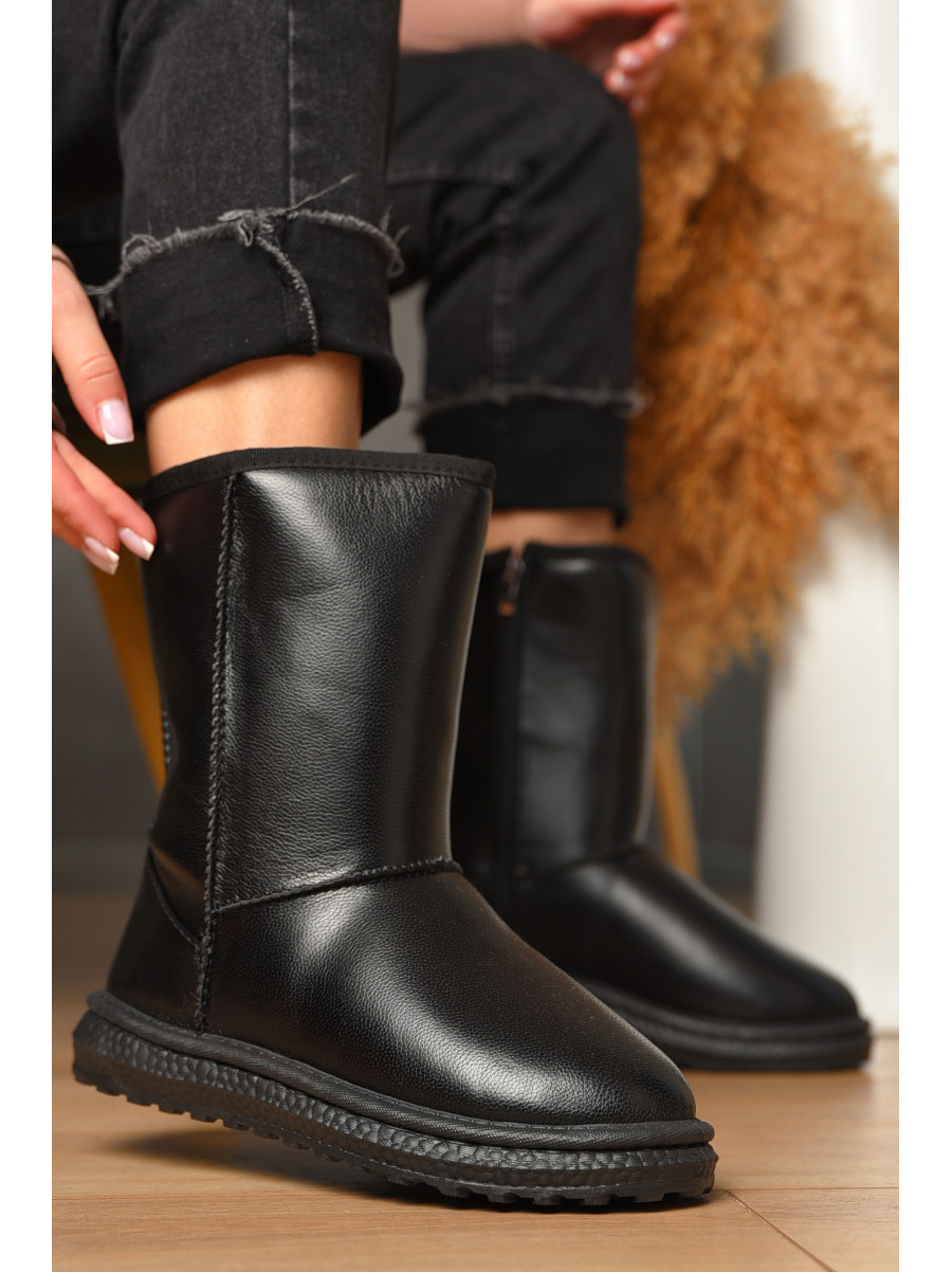 Угги женские на меху черного цвета 5815-5 209610C