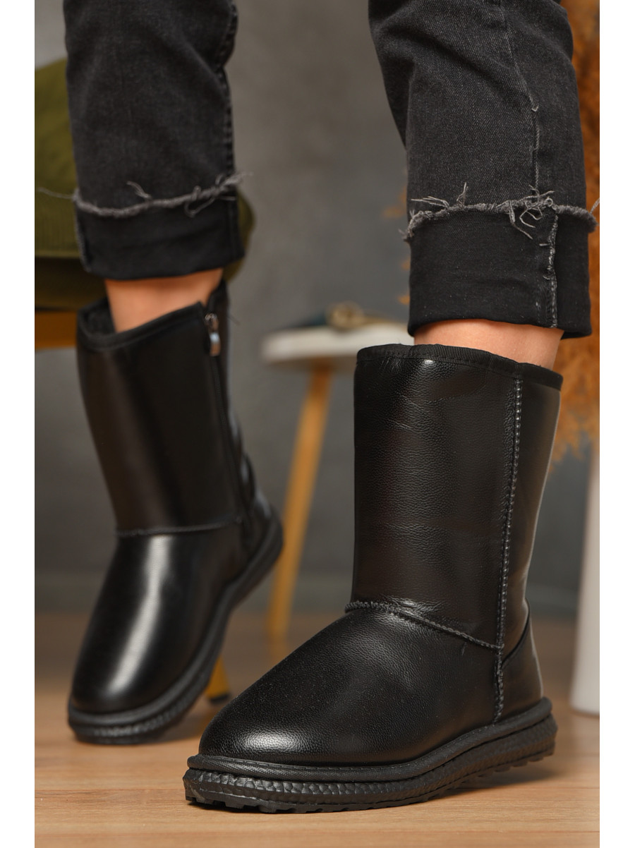 Угги женские на меху черного цвета 5815-5 209610C