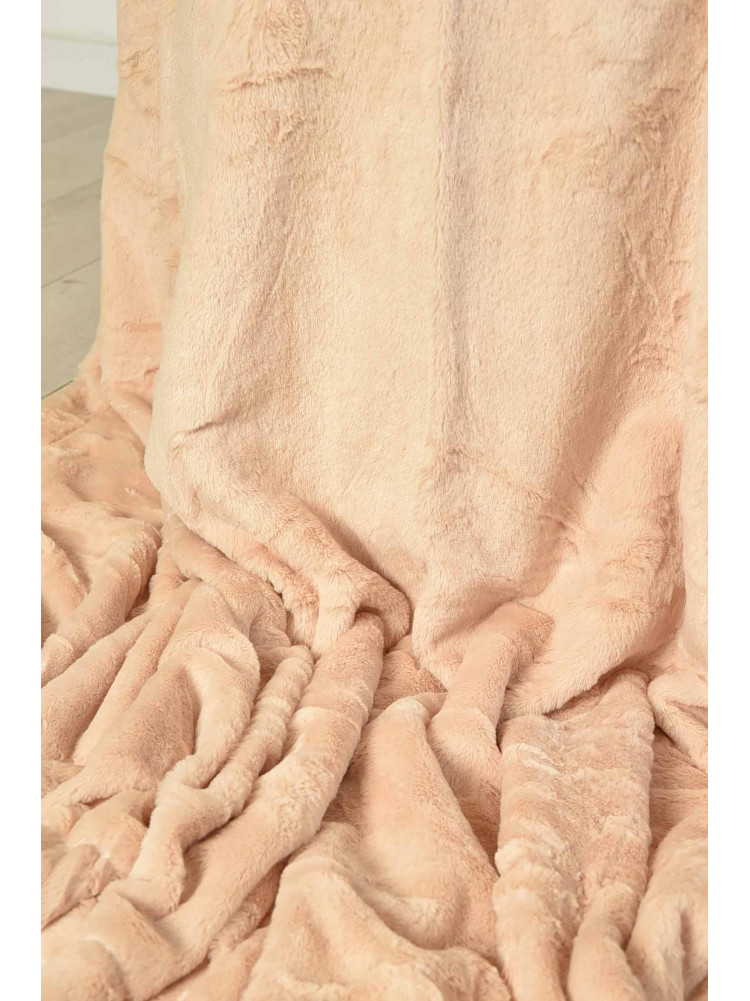 Плед двухсторонний белого и светло-бежевого цвета размер 160*200 11401 209617C