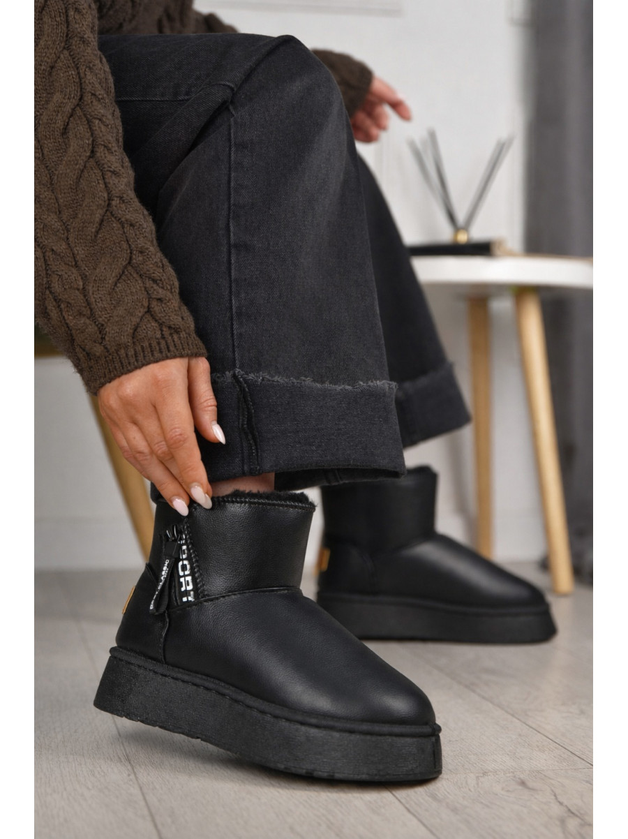 Угги женские на меху черного цвета G18B 209619C