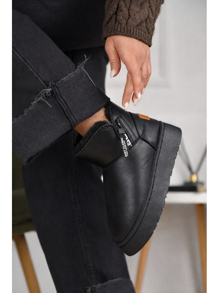 Угги женские на меху черного цвета G18B 209619C