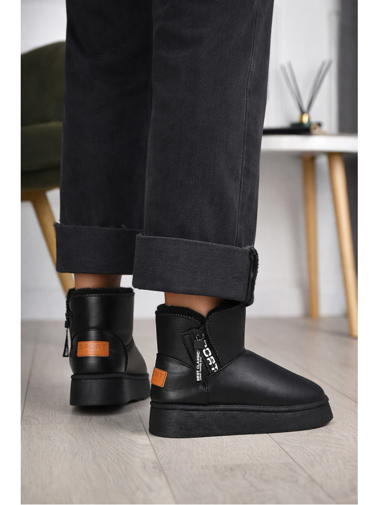 Угги женские на меху черного цвета G18B 209619C