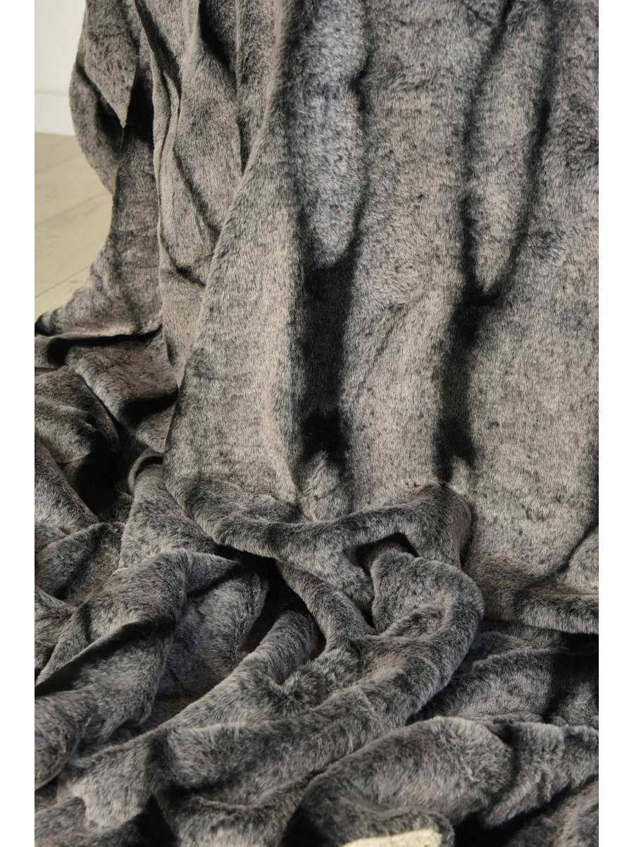 Плед двухсторонний белого и черного цвета с принтом размер 160*200 11401 209621C