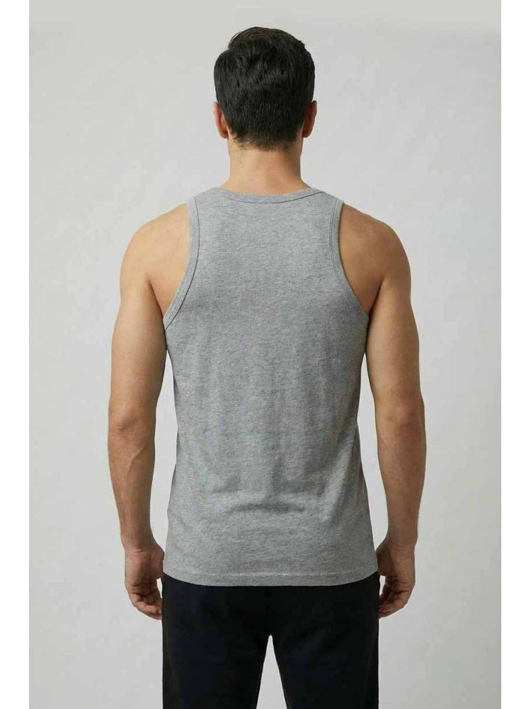 Майка мужская однотонная серого цвета 1111 209635C