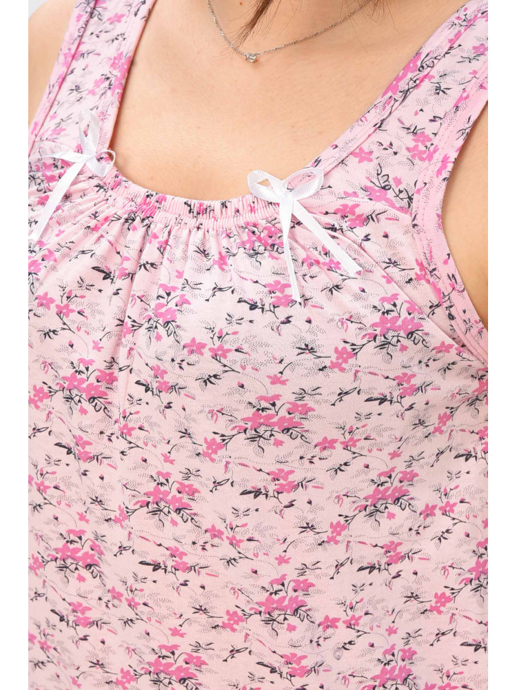 Ночная рубашка женская розового цвета с принтом 0031 209665C
