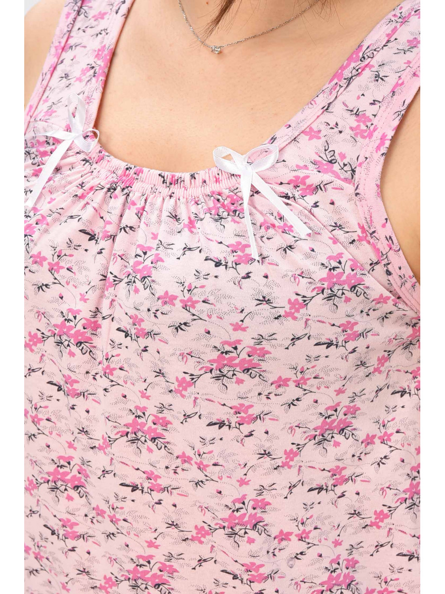 Ночная рубашка женская розового цвета с принтом 0031 209665C
