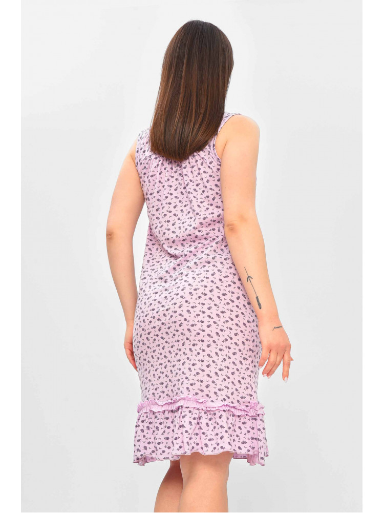 Ночная рубашка женская сиреневого цвета с принтом 0031 209666C