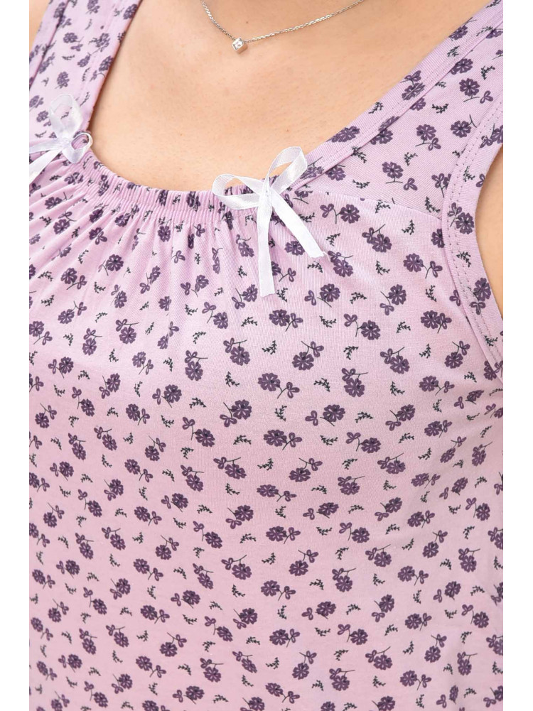 Ночная рубашка женская сиреневого цвета с принтом 0031 209666C