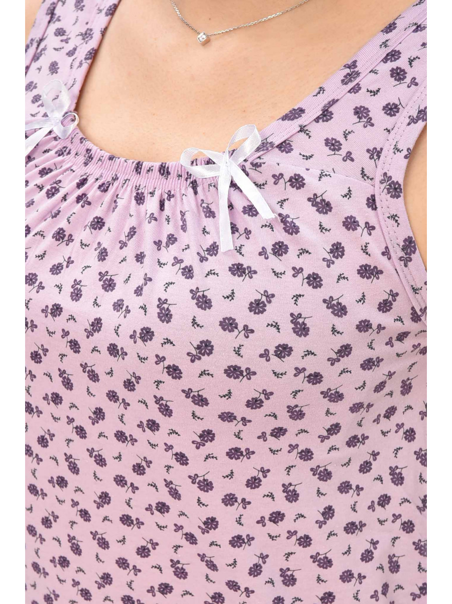 Ночная рубашка женская сиреневого цвета с принтом 0031 209666C