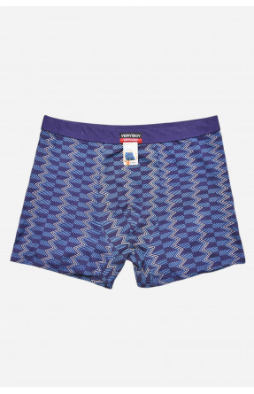 Боксеры мужские тёмно-синего цвета с принтом 7220 209679C