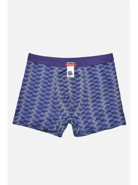 Боксеры мужские тёмно-синего цвета с принтом 7220 209679C