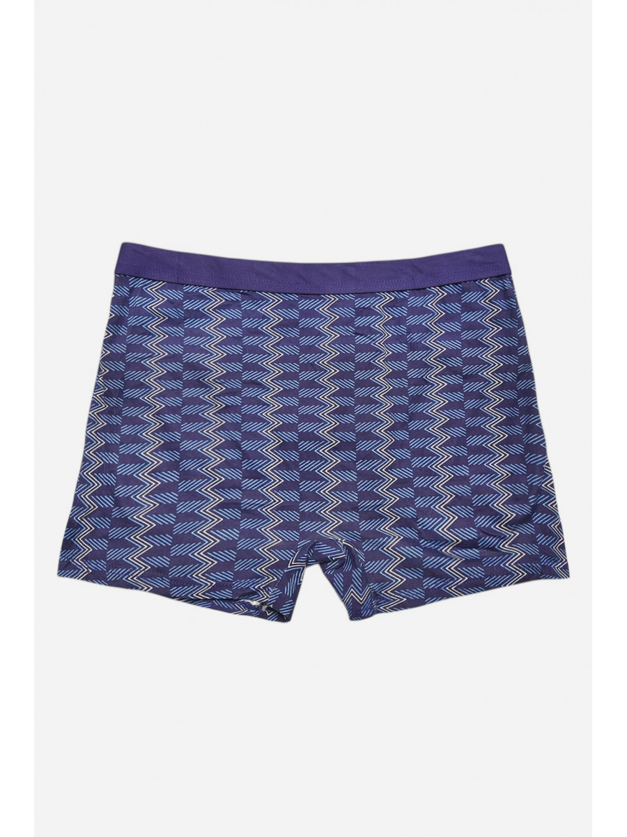 Боксеры мужские тёмно-синего цвета с принтом 7220 209679C