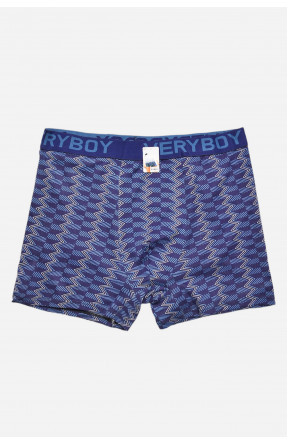 Боксеры мужские тёмно-синего цвета с принтом 6220 209681C