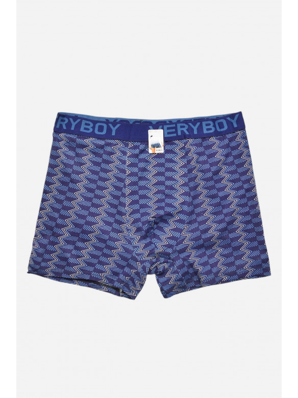 Боксери чоловічі темно-синього кольору з принтом 6220 209681C