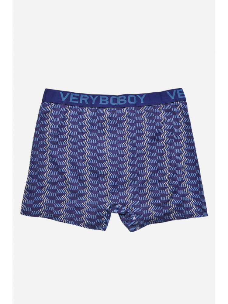 Боксери чоловічі темно-синього кольору з принтом 6220 209681C