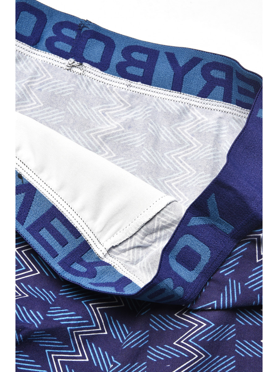 Боксери чоловічі темно-синього кольору з принтом 6220 209681C