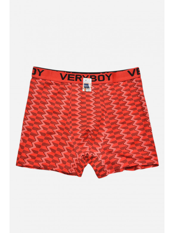 Боксери чоловічі червоного кольору з принтом 6220 209682C