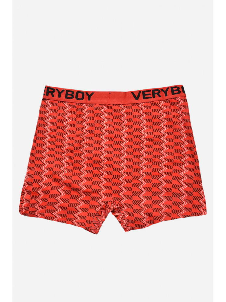 Боксери чоловічі червоного кольору з принтом 6220 209682C