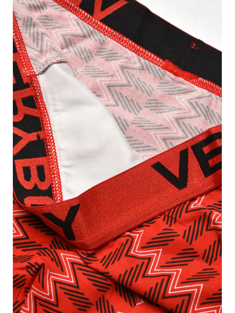 Боксери чоловічі червоного кольору з принтом 6220 209682C