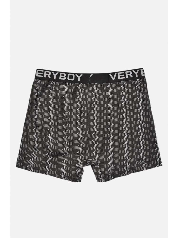 Боксери чоловічі чорного кольору з принтом 6220 209683C