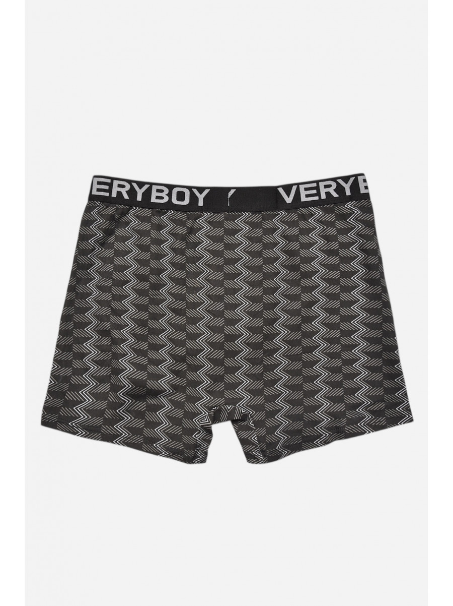 Боксери чоловічі чорного кольору з принтом 6220 209683C