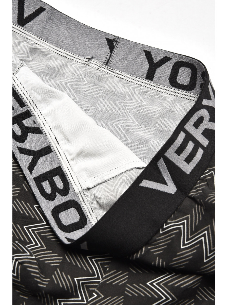 Боксери чоловічі чорного кольору з принтом 6220 209683C