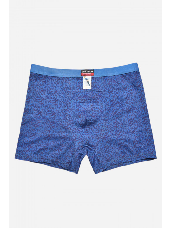 Боксери чоловічі темно-синього кольору з принтом 7224 209684C