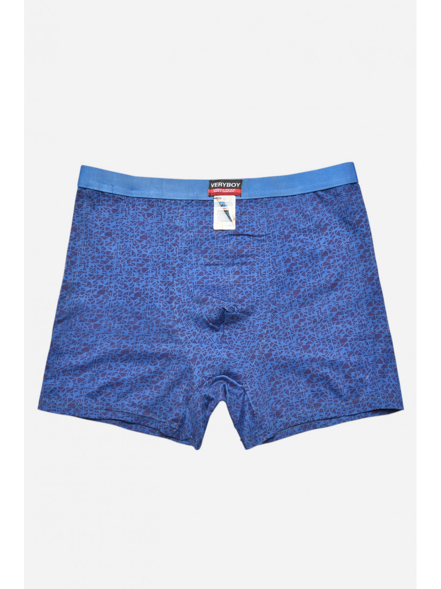 Боксери чоловічі темно-синього кольору з принтом 7224 209684C