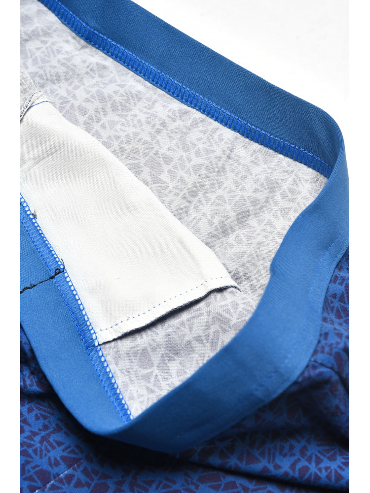 Боксери чоловічі темно-синього кольору з принтом 7224 209684C