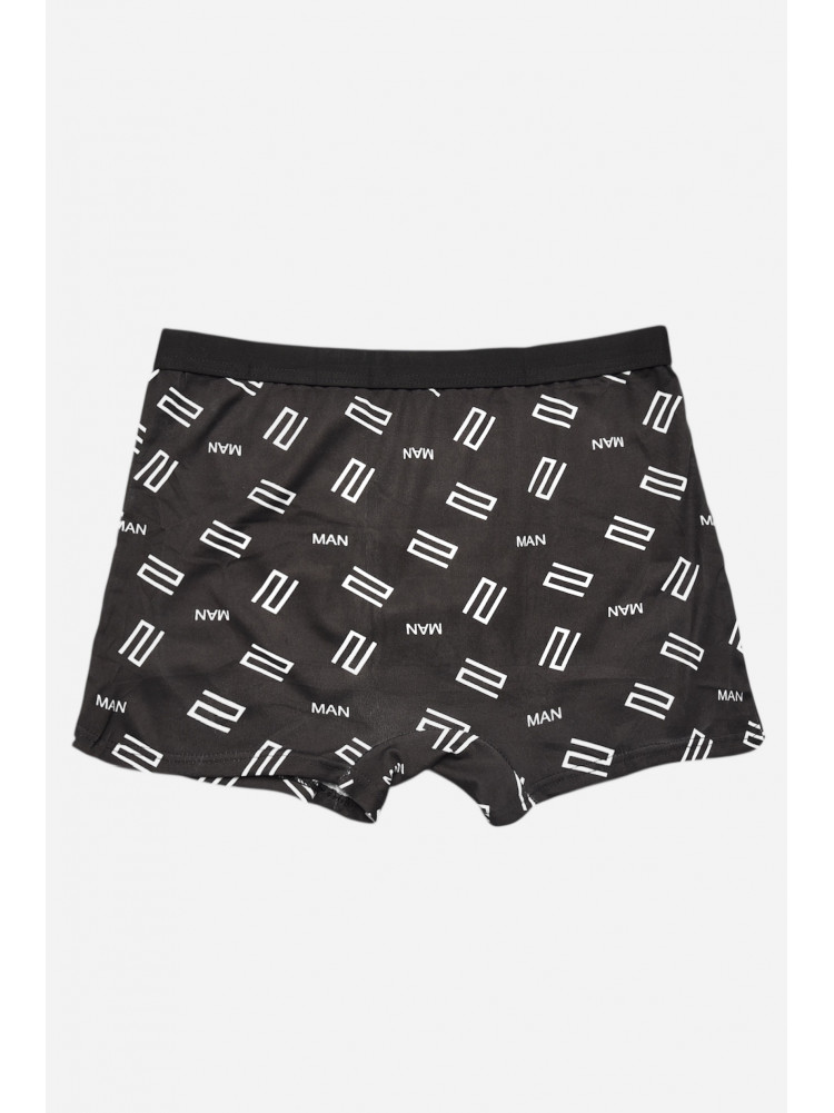 Боксери чоловічі чорного кольору з принтом 6816 209686C