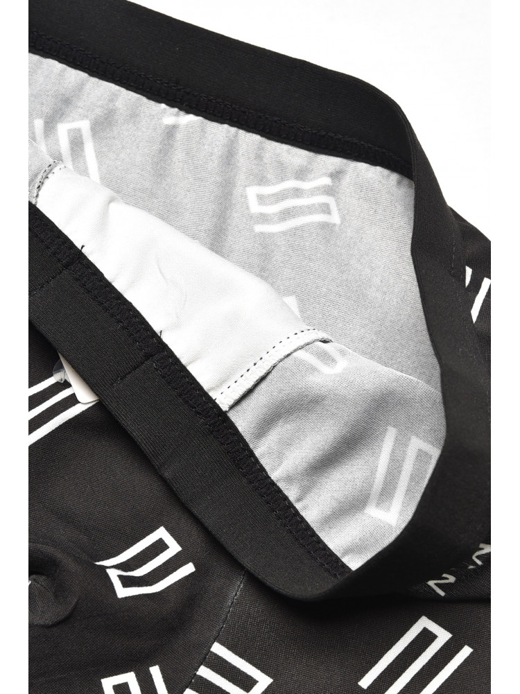 Боксери чоловічі чорного кольору з принтом 6816 209686C