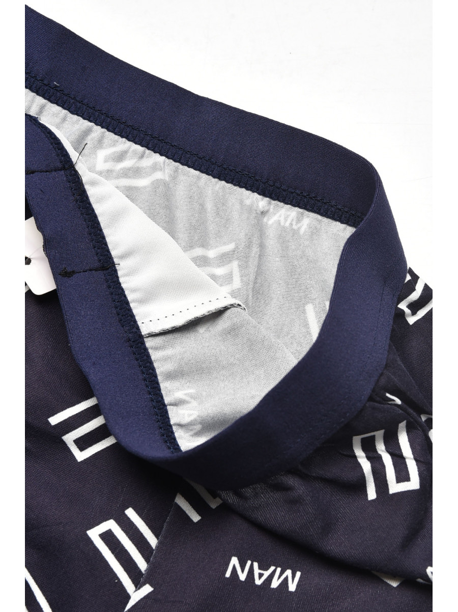 Боксери чоловічі темно-синього кольору з принтом 6816 209687C