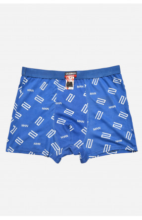 Боксеры мужские синего цвета с принтом 6816 209688C