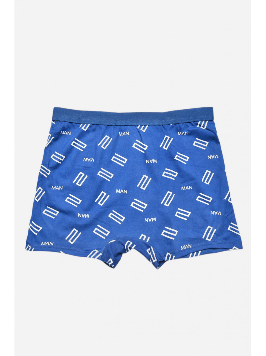 Боксеры мужские синего цвета с принтом 6816 209688C