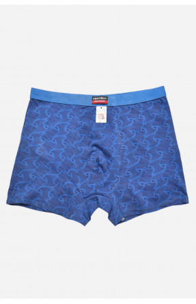 Боксеры мужские синего цвета с принтом 7204 209689C